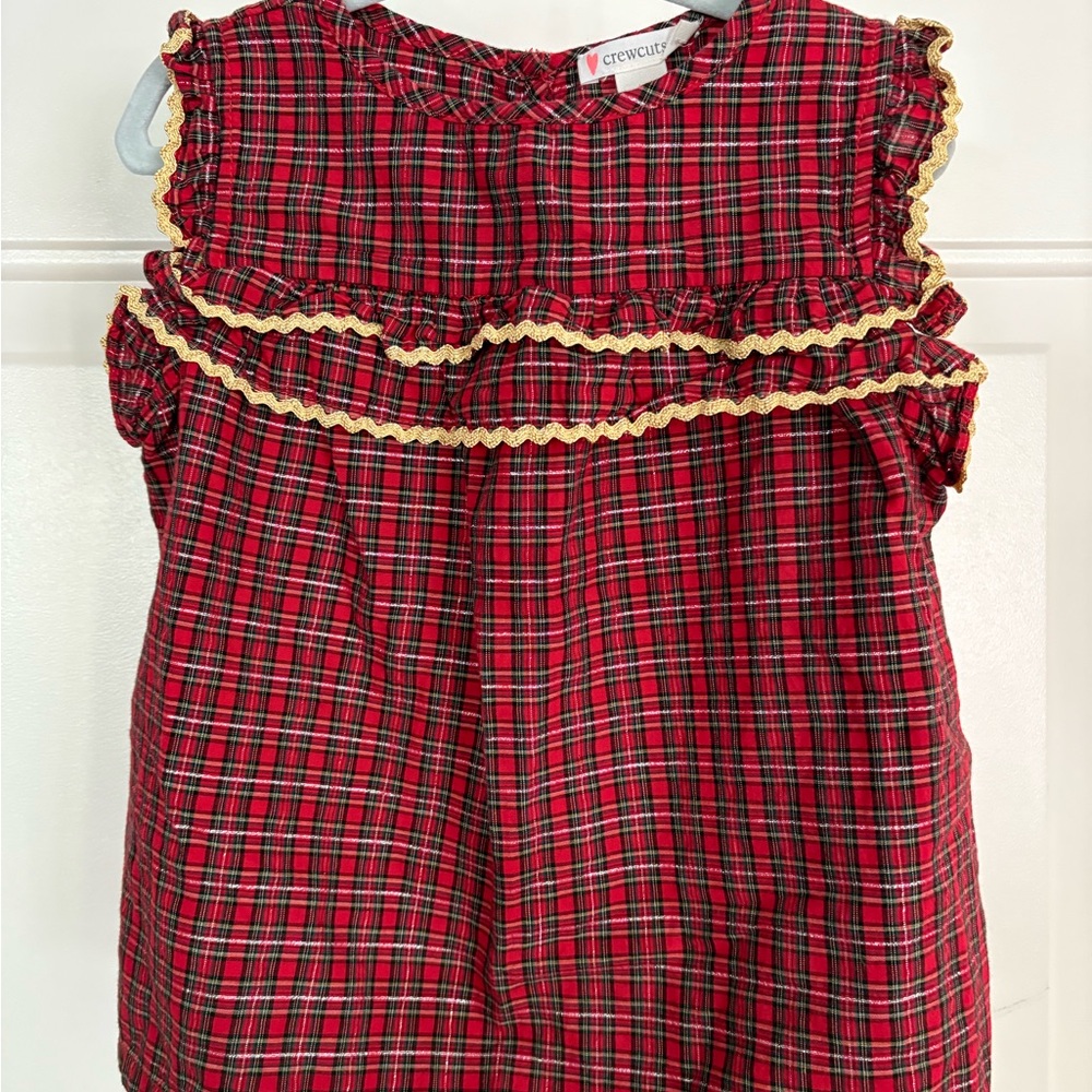 Crewcuts Red Plaid Kids Blouse